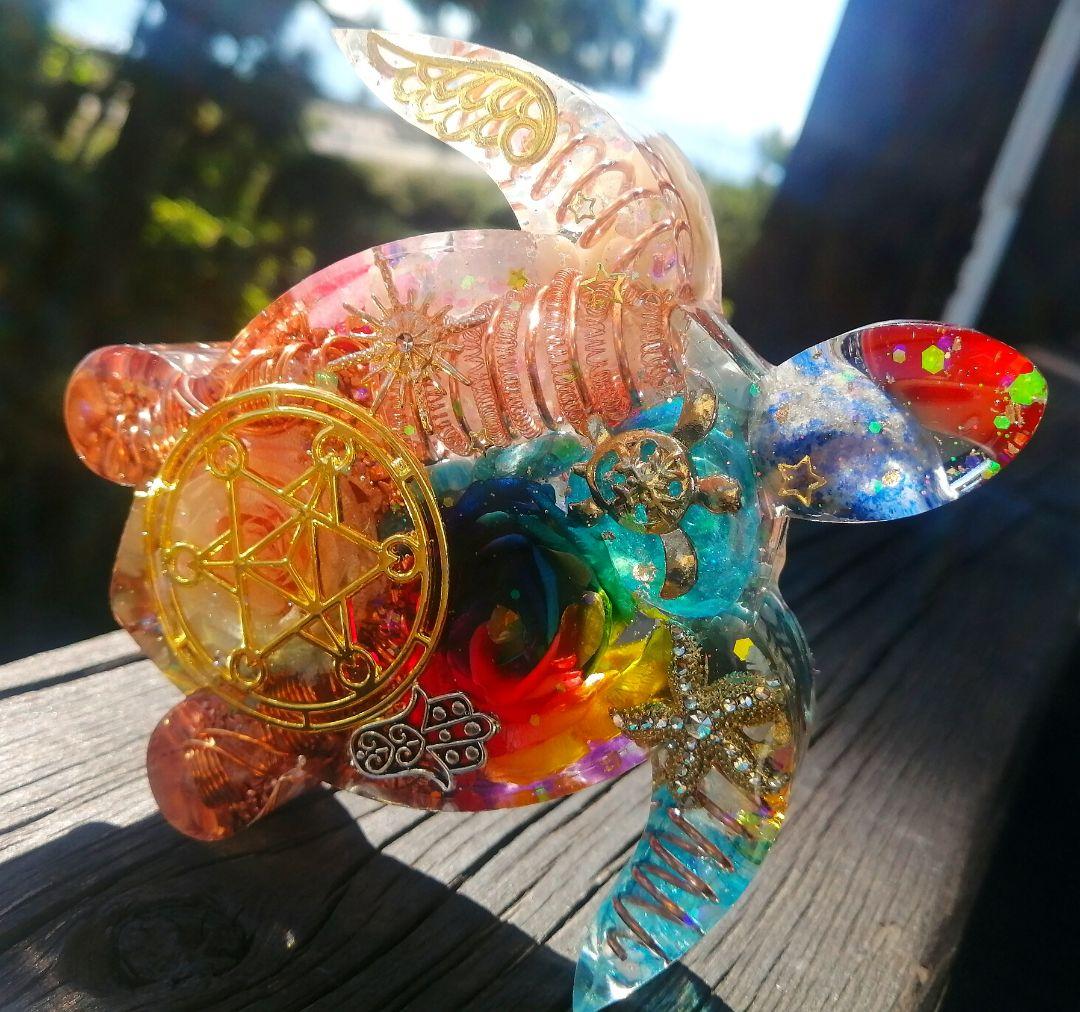 大きなRAINBOW✧海亀さんのオルゴナイト❤ナミさま❤専用です