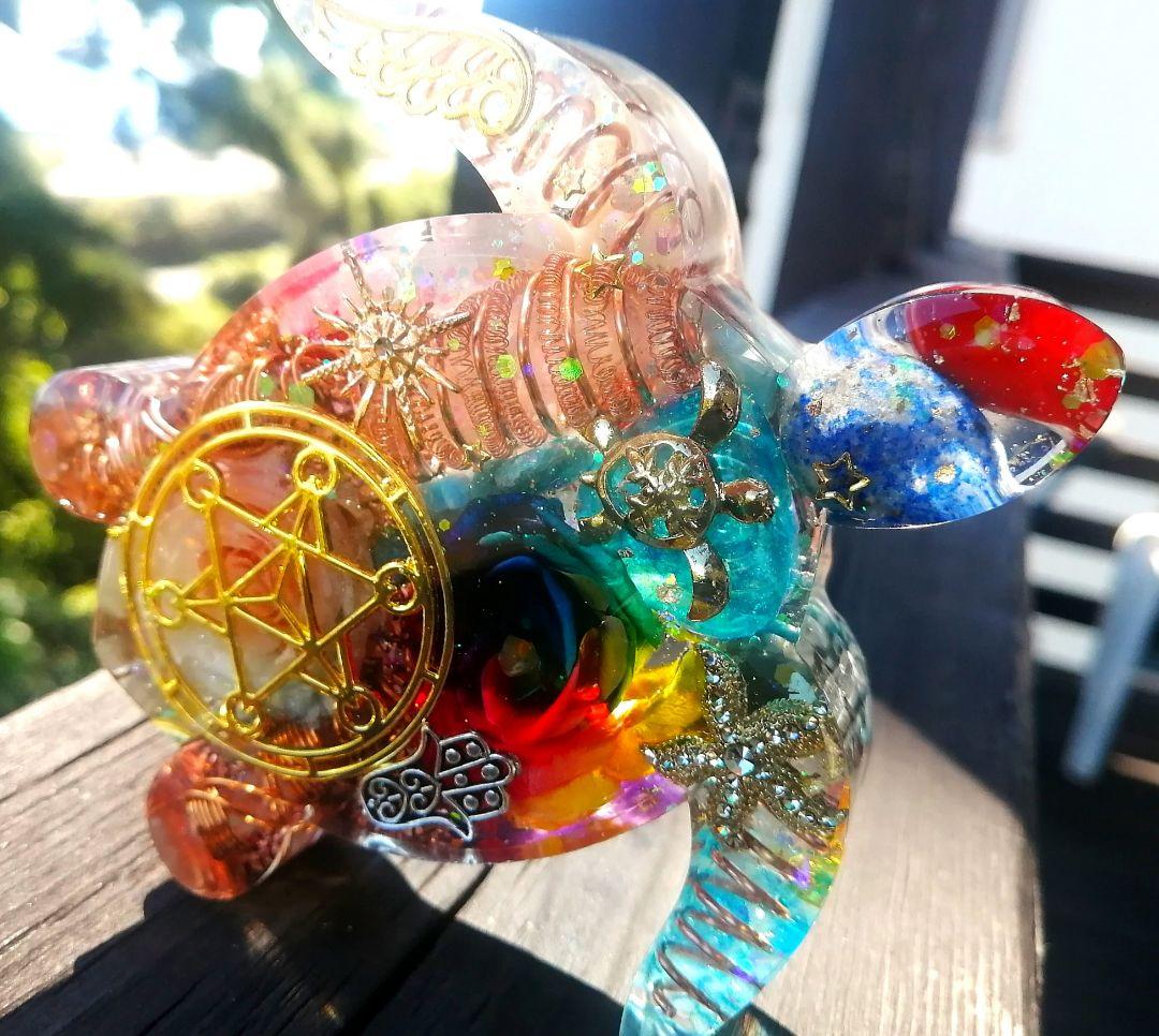 大きなRAINBOW✧海亀さんのオルゴナイト❤ナミさま❤専用です