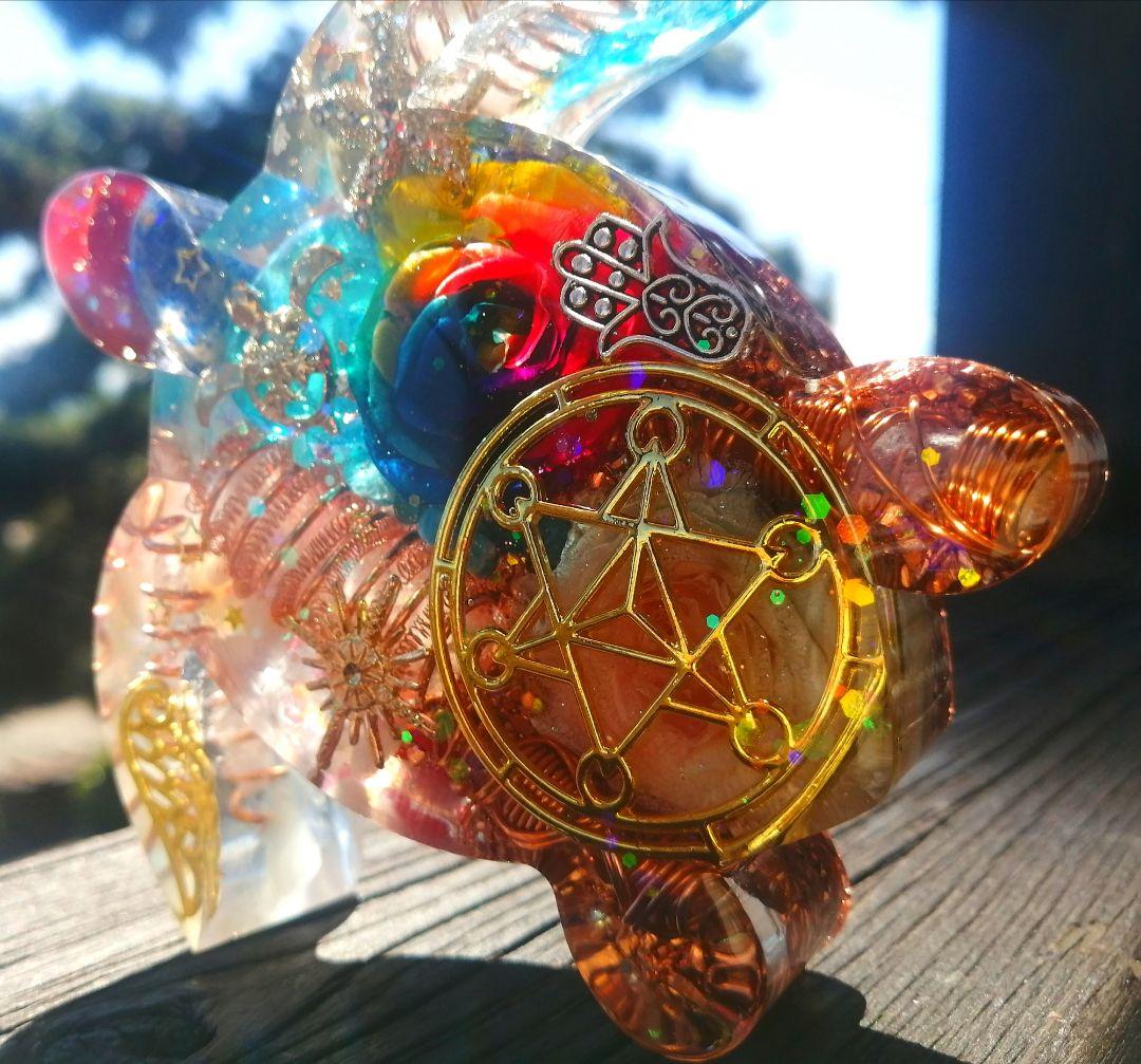 大きなRAINBOW✧海亀さんのオルゴナイト❤ナミさま❤専用です