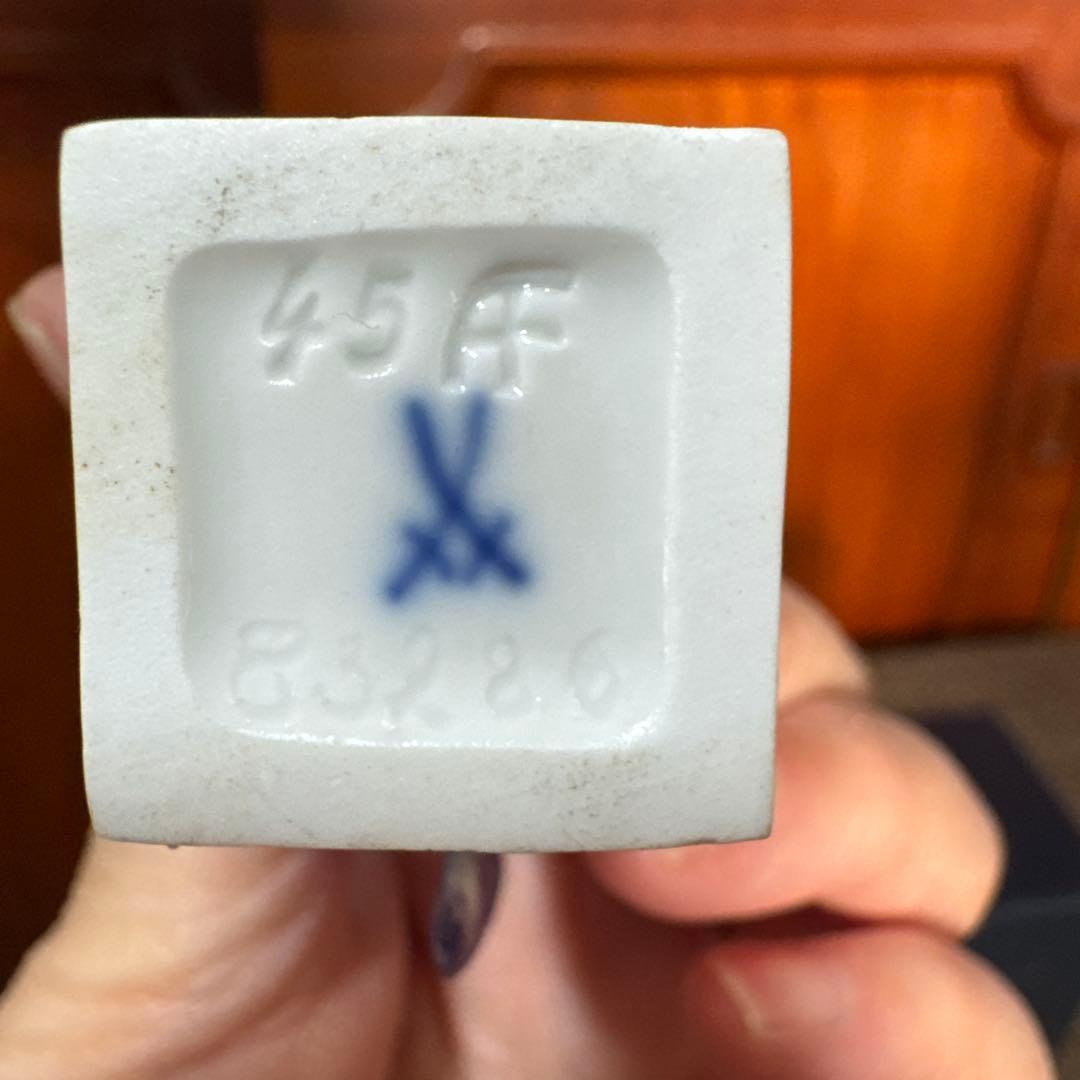 マイセン　干支　申　酉　手びねり人形　アンティーク