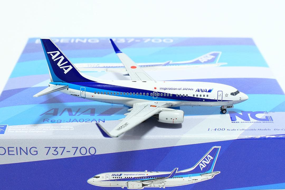 航空機・ヘリコプター NG Models 1/400 ANA B737-700 JA02AN
