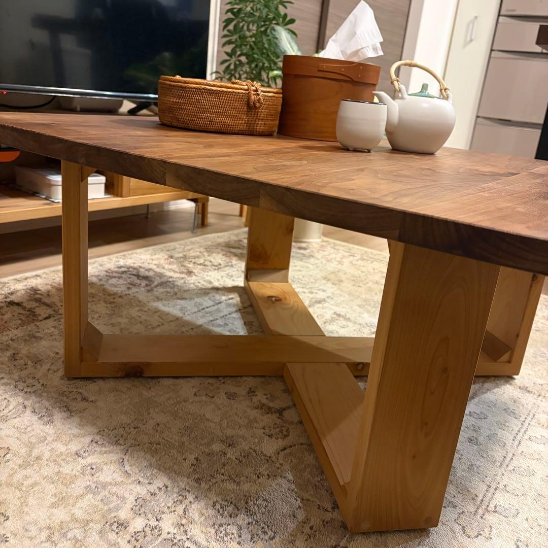 鈴木権之助商店 ウォルナット 無垢材 ローテーブル