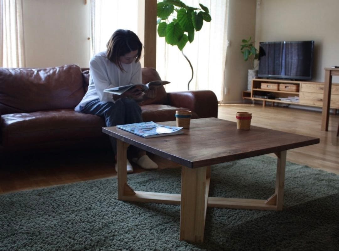 鈴木権之助商店 ウォルナット 無垢材 ローテーブル