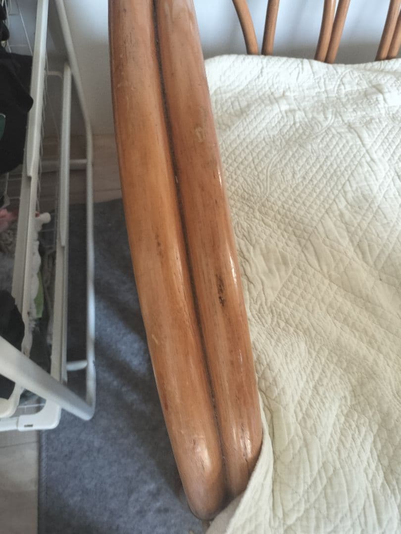 【配送不可。引取り限定】ラタンソファ 2人掛け