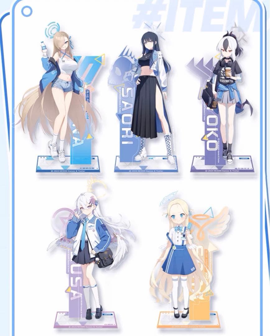 ブルーアーカイブ ブルアカ 中国限定 ローソンコラボ アクリルスタンド