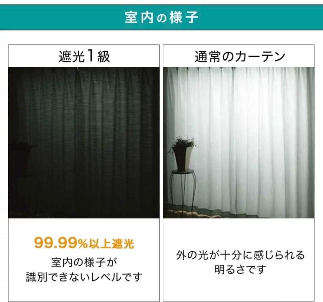 ニトリ 遮光1級、遮熱、遮音カーテン