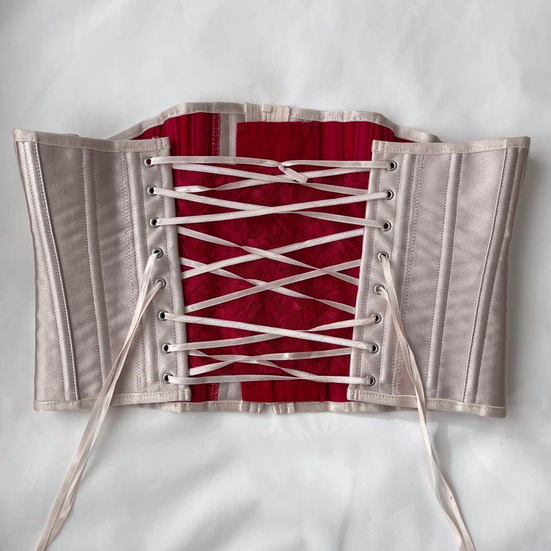 元鈴木さん コルセット キンバリー Mサイズピンクシャンタン