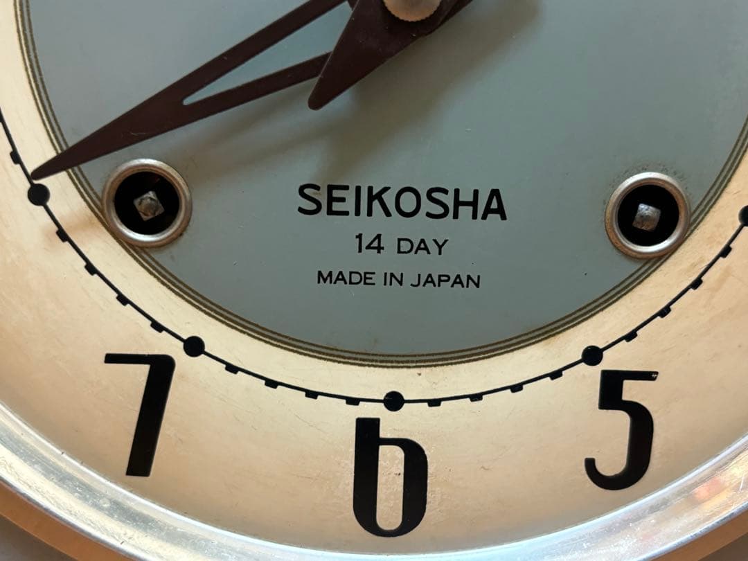 当時物 精工舎 ゼンマイ式 振り子時計 掛時計 ジャンク - メルカリ