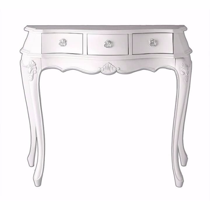 ホテル家具　姫系　コンソールデスク＋スツール2点セット　ホワイト