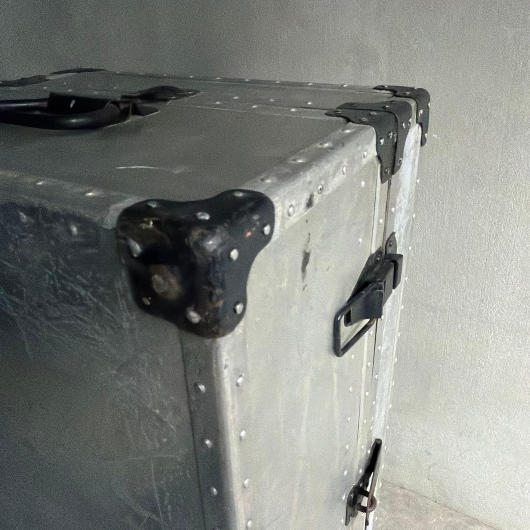 オールドビンテージ US製　アルミケース　ジュラルミントランクケース