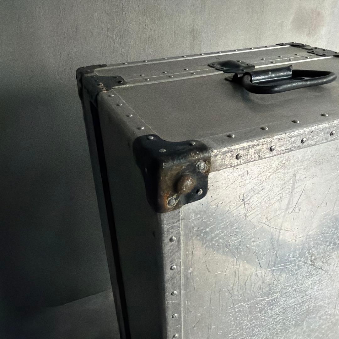 オールドビンテージ US製　アルミケース　ジュラルミントランクケース