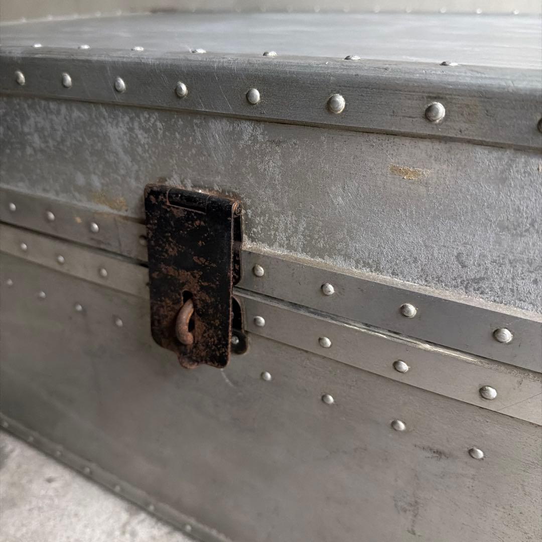 オールドビンテージ US製　アルミケース　ジュラルミントランクケース