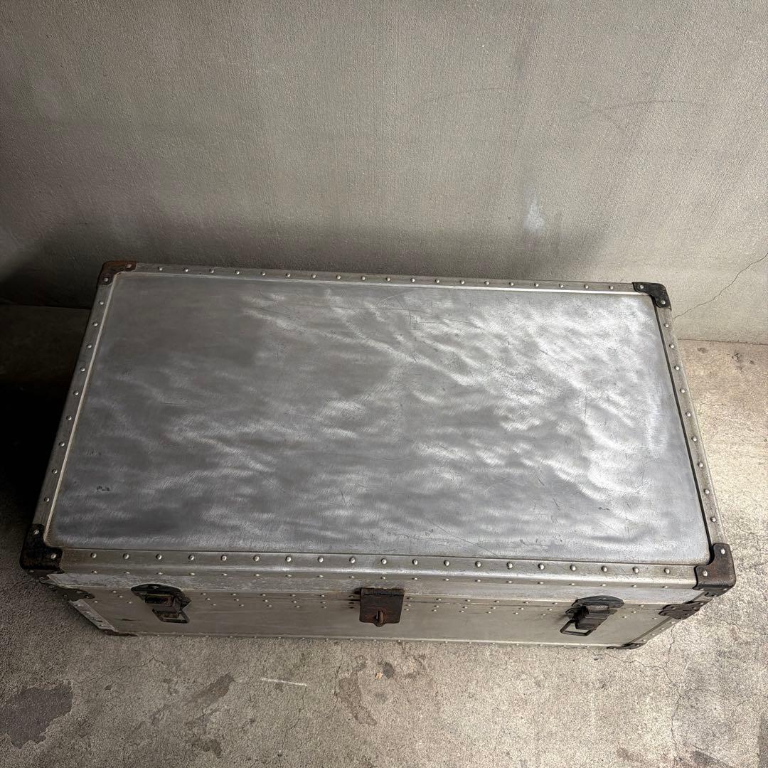 オールドビンテージ US製　アルミケース　ジュラルミントランクケース