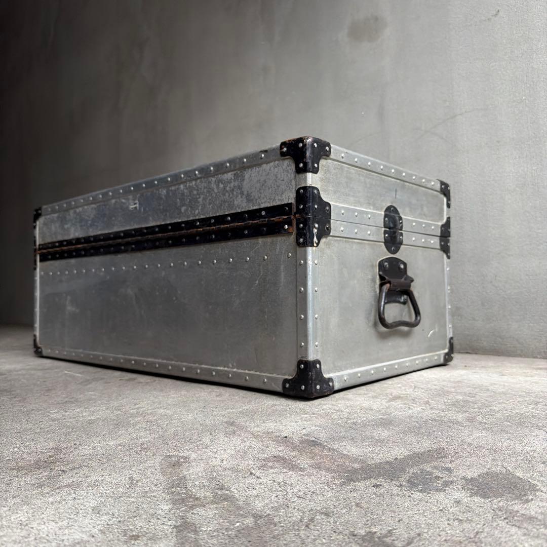 オールドビンテージ US製　アルミケース　ジュラルミントランクケース