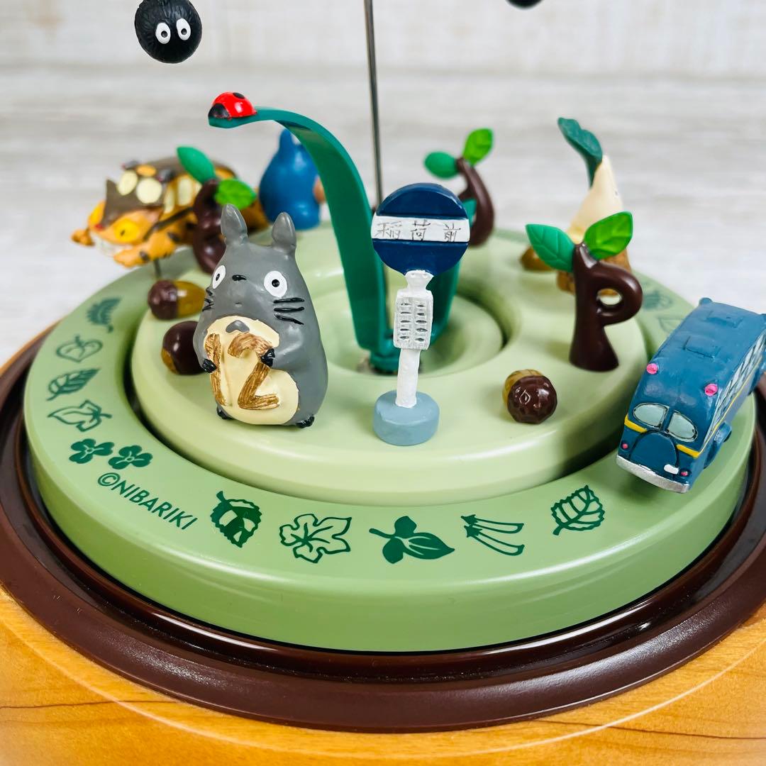 【美品】　となりのトトロ どんぐりドーム オルゴールからくり時計　リズム時計工業