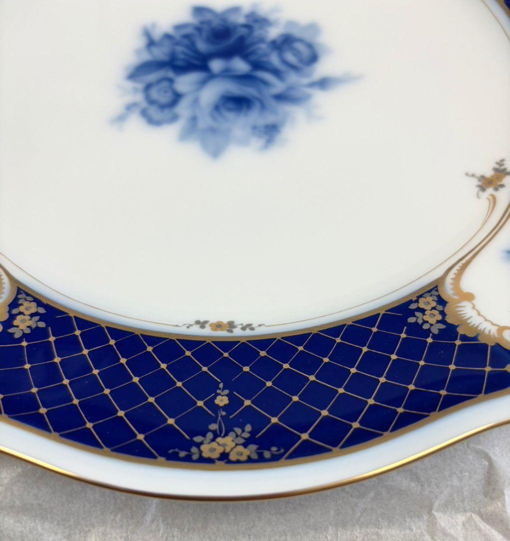 大倉陶園　ブルーインペリアル　ミート皿