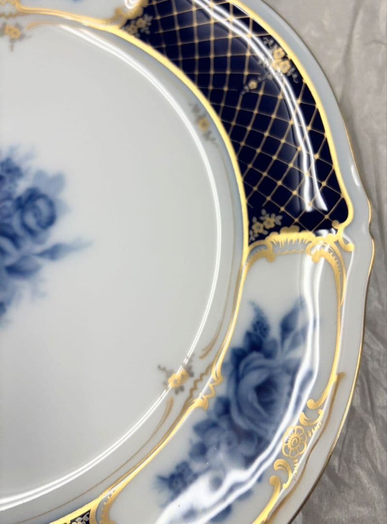 大倉陶園　ブルーインペリアル　ミート皿