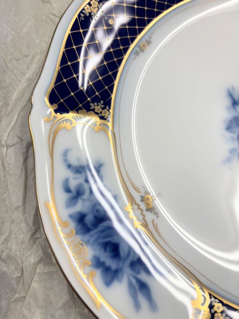 大倉陶園　ブルーインペリアル　ミート皿