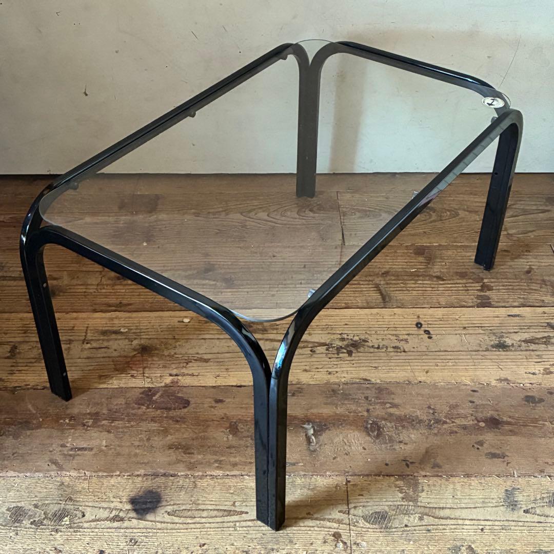 80’s 90’s ガラス センターテーブル レトロ ヴィンテージ