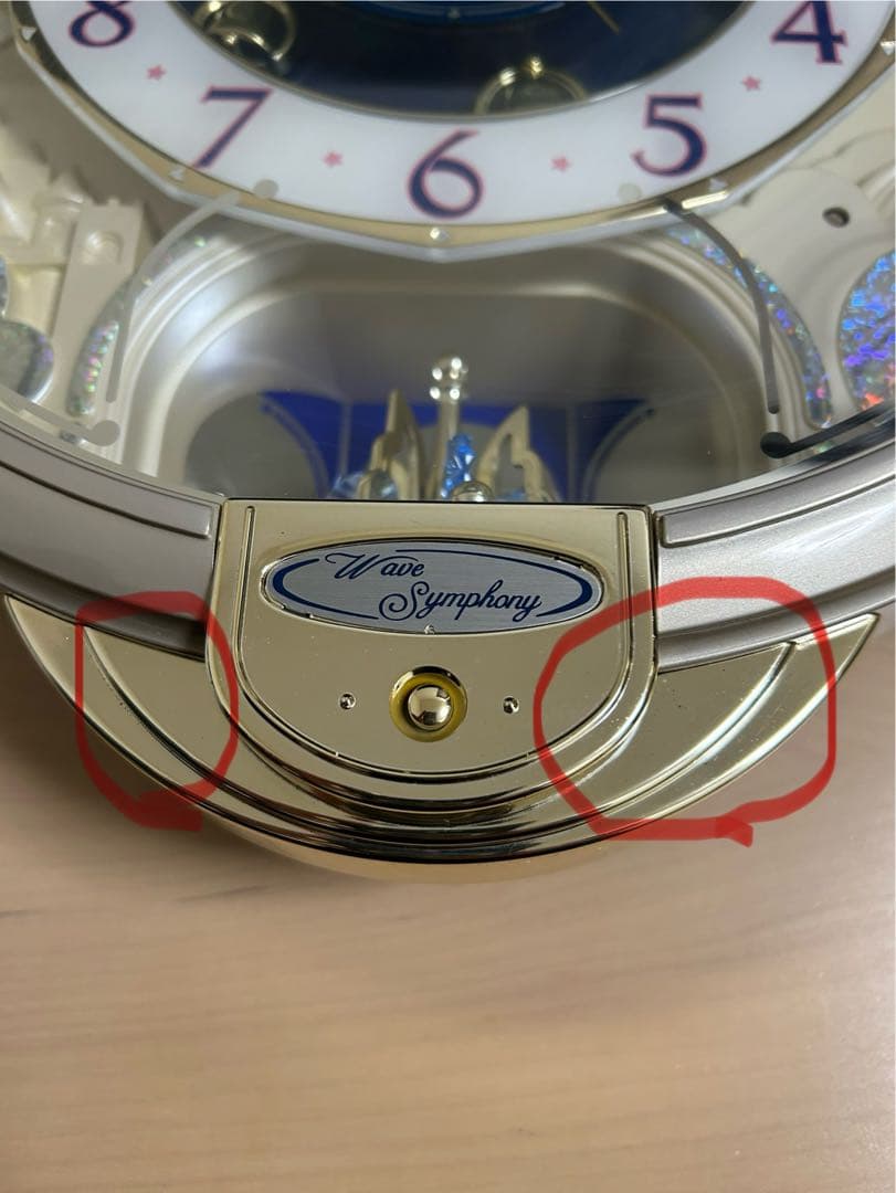 【美品】SEIKO からくり時計 電波時計 ウェーブシンフォニークリスマスソング