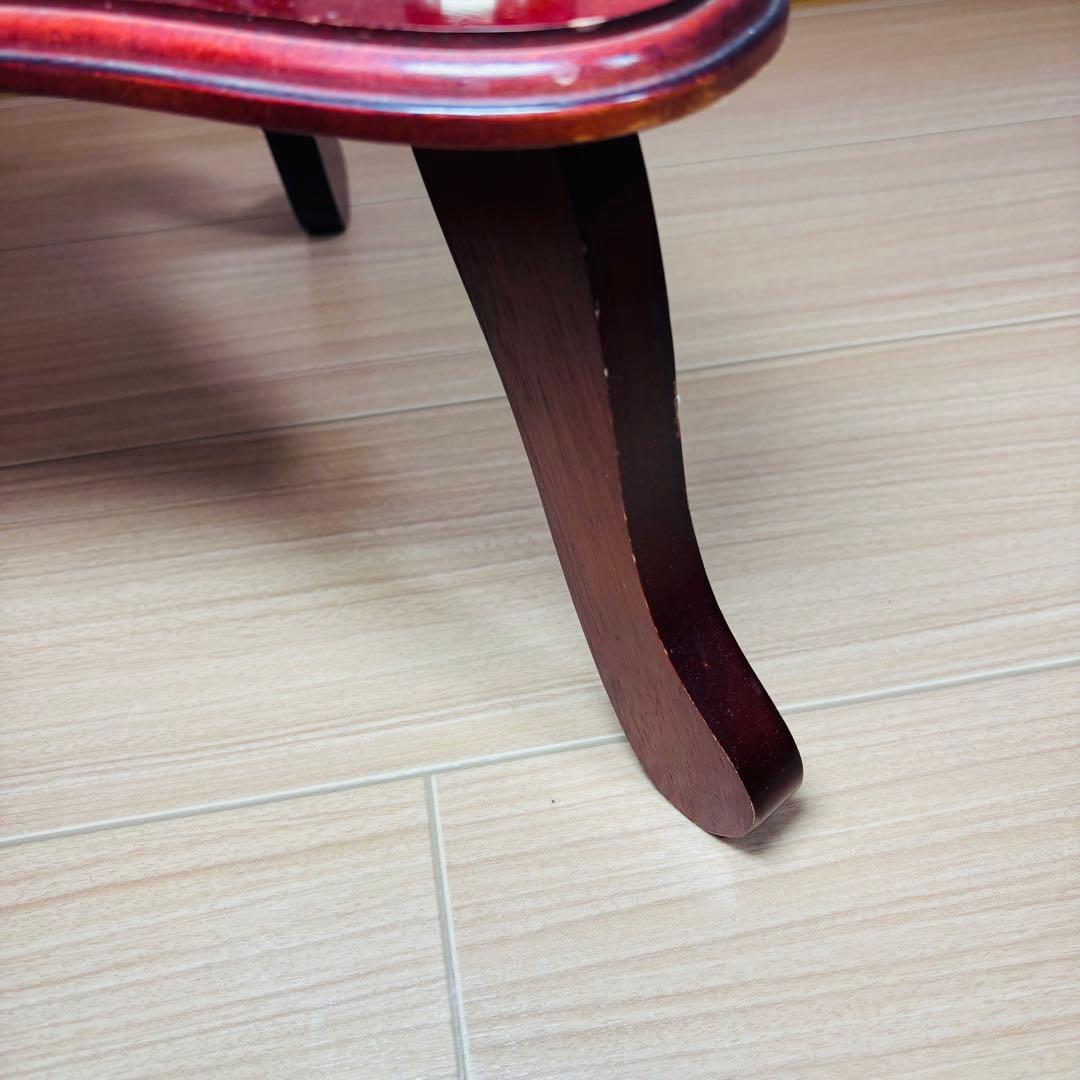 【美品】大理石天板 サイドテーブル 円形テーブル ナイトテーブル グリーン