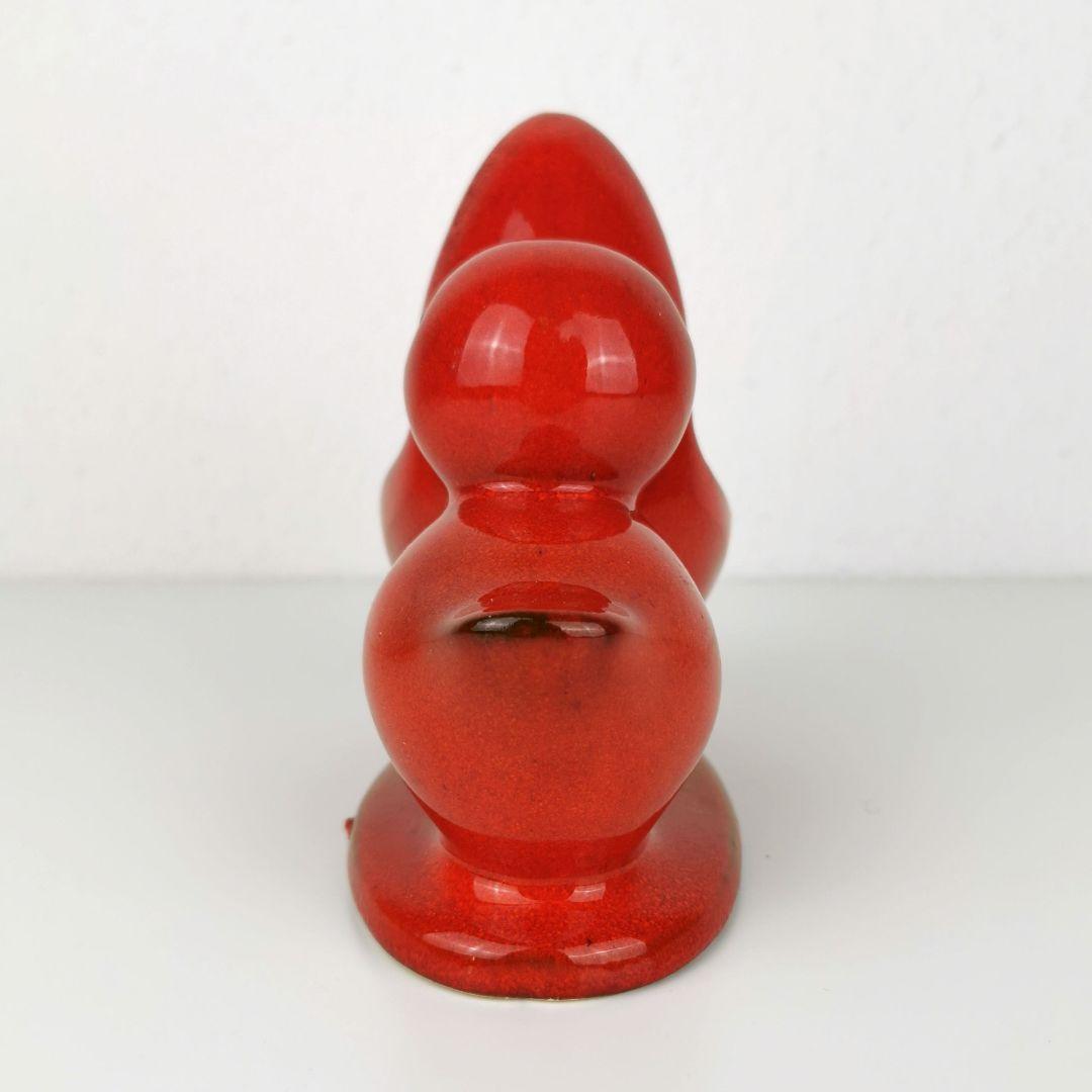 【西ドイツ製 Fatlava 】PAN KERAMIK ペリカン 赤