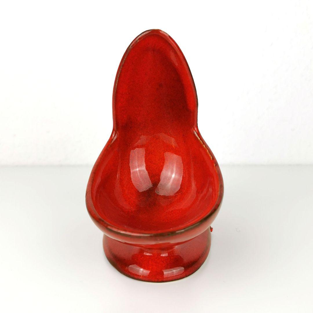 【西ドイツ製 Fatlava 】PAN KERAMIK ペリカン 赤