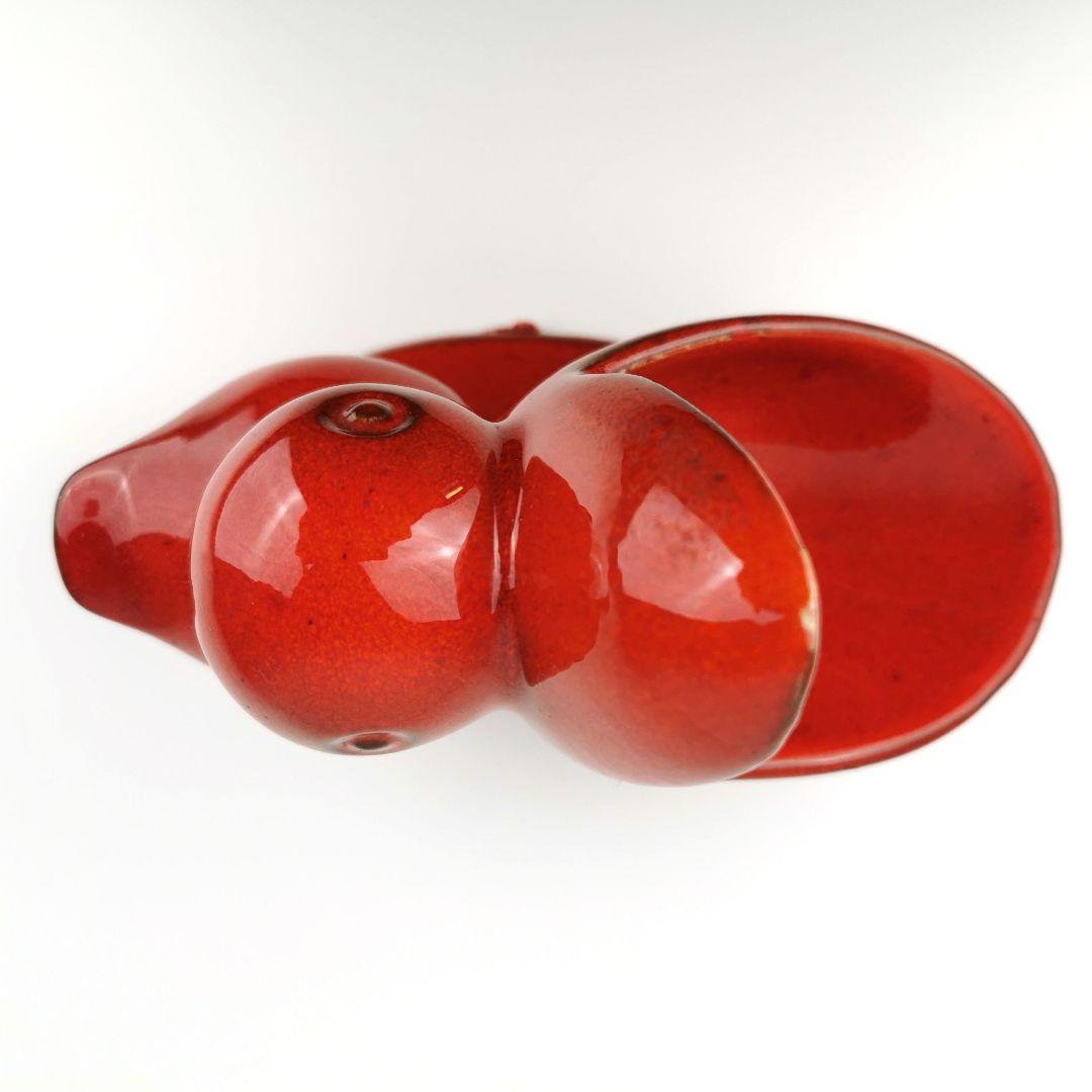 【西ドイツ製 Fatlava 】PAN KERAMIK ペリカン 赤