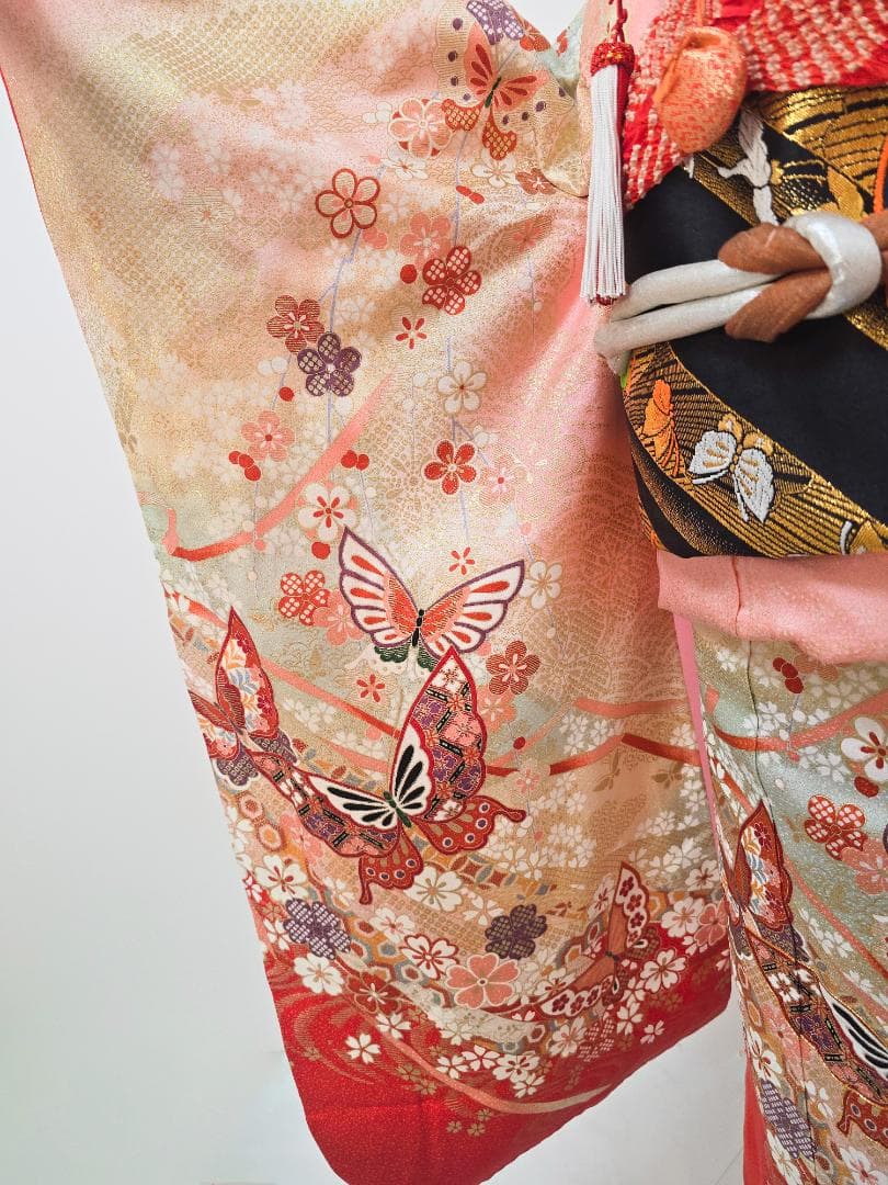 七五三　7歳　正絹　着物　セット　女の子 c87