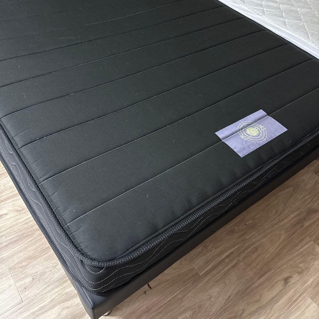 美品】 RASIK レザーベッド NOBILIS ダブル マットレス セット - メルカリ