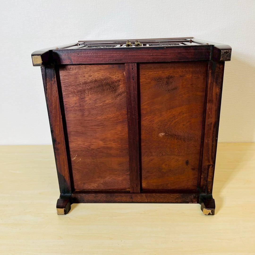 サイドボード 木製 木彫り 彫刻 キャビネット 花台 ナイトテーブル 収納棚