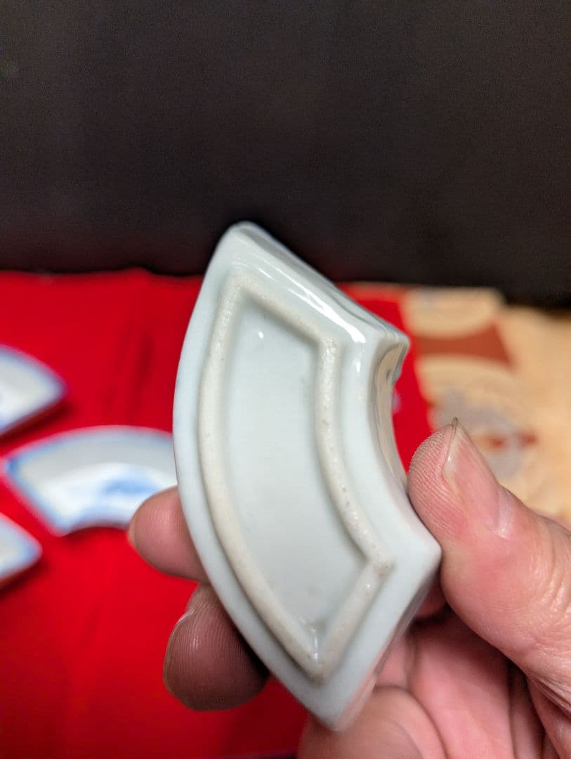 白磁伊万里扇皿 5枚セット