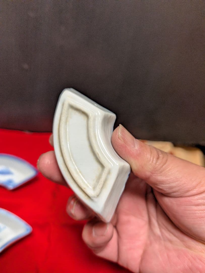 白磁伊万里扇皿 5枚セット