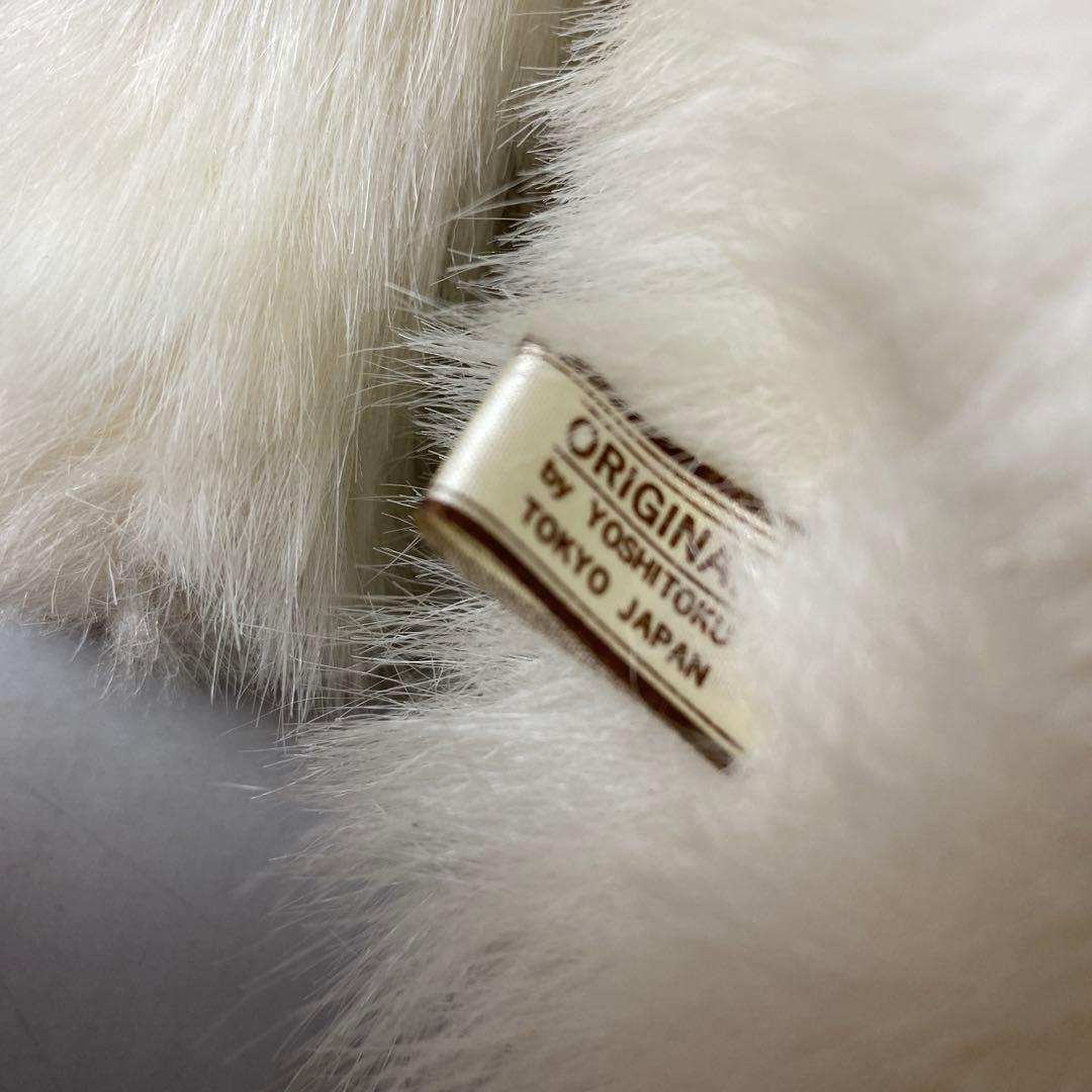 激レア！80s ビンテージ 日本製 吉徳 昭和レトロ 白猫 ぬいぐるみ11