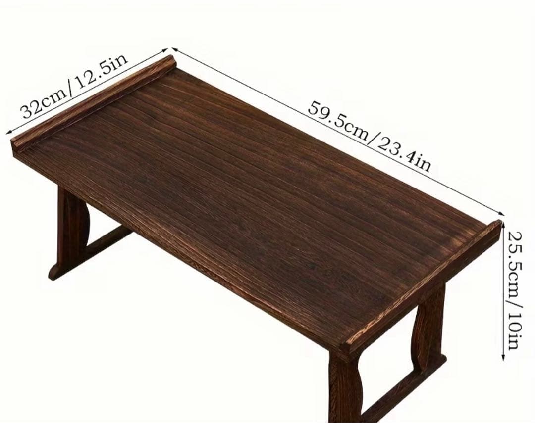 １月６日まで限定 折りたたみ木製テーブル 59.5cm