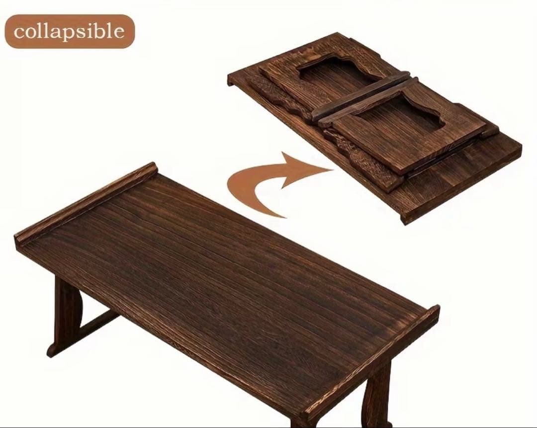 １月６日まで限定 折りたたみ木製テーブル 59.5cm