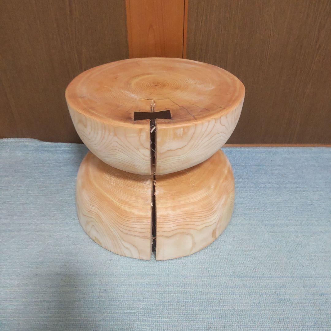 檜丸太椅子 スツール