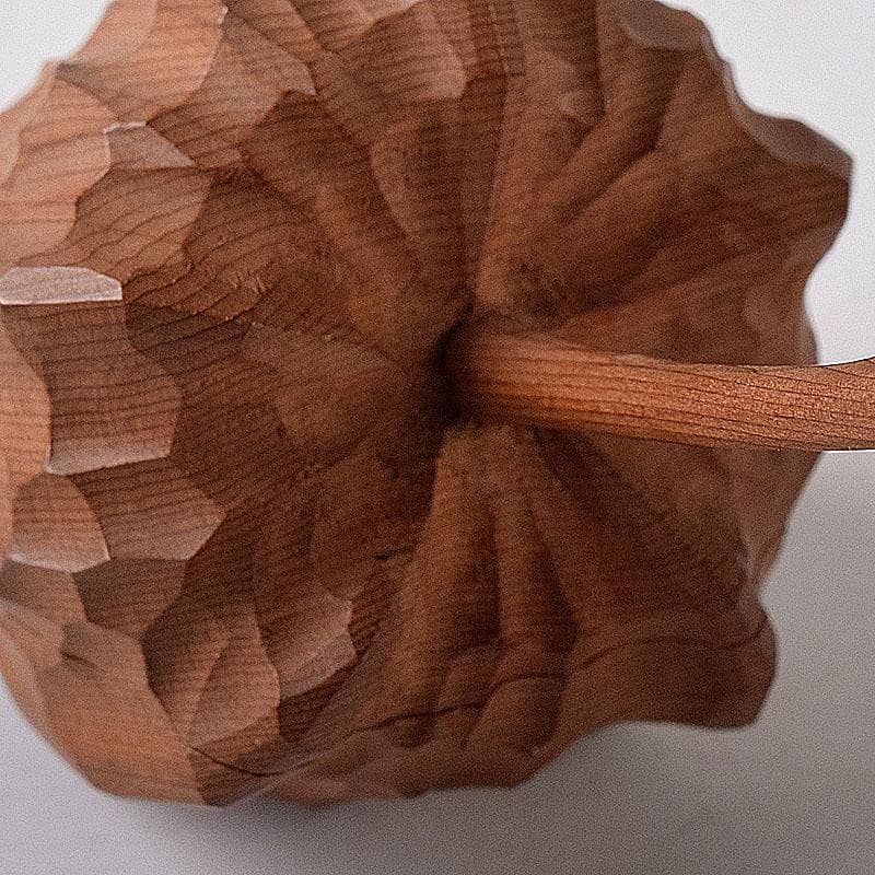 ぽぽっち様専用 津田亮友造 飛騨高山 一位一刀彫ほおずき香合 共箱 V