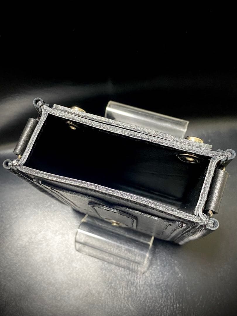 レザーハンドメイド_全て手縫い】ドロップインダーツケースNo.78