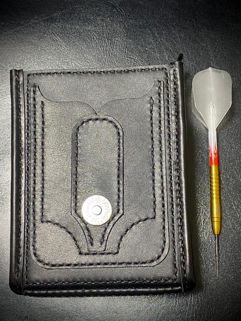 レザーハンドメイド_全て手縫い】ドロップインダーツケースNo.78