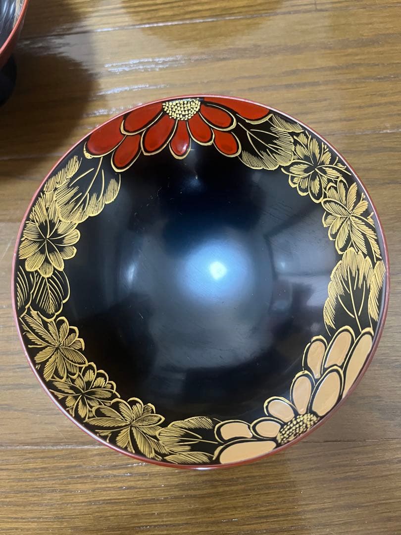 A*A様 輪島塗　漆器椀 10個セット 花柄装飾