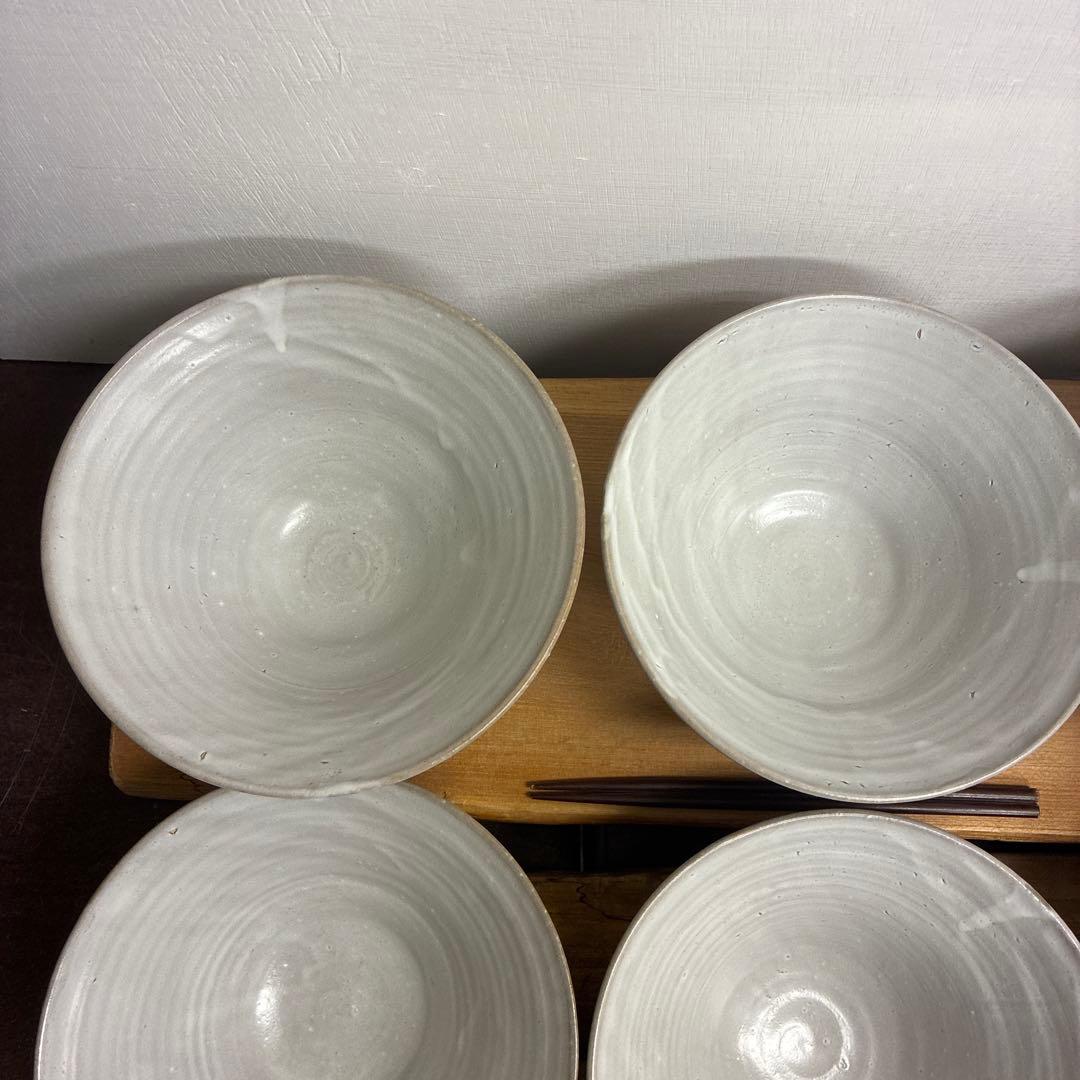 ちゃーさん新品　陶器　陶芸作家　角底丼鉢9個 583