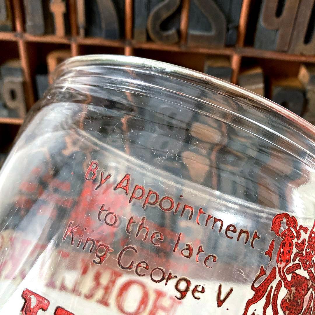 イギリスアンティーク☘️レア HORLICKSホーリックス アルミ蓋ガラスジャー