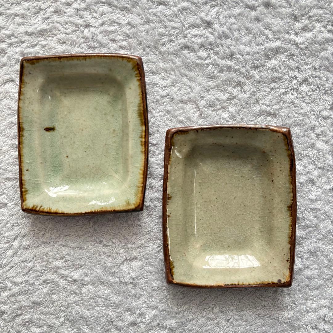 温泉津焼【森山窯※森山雅夫】白釉 4寸角小皿 - メルカリ