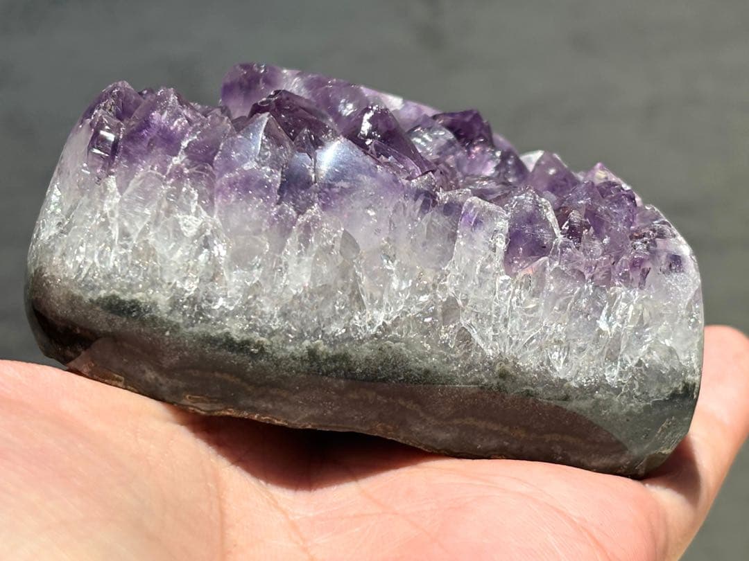 《ブラジル産×アメジストクラスター＊カービング×原石ハート》