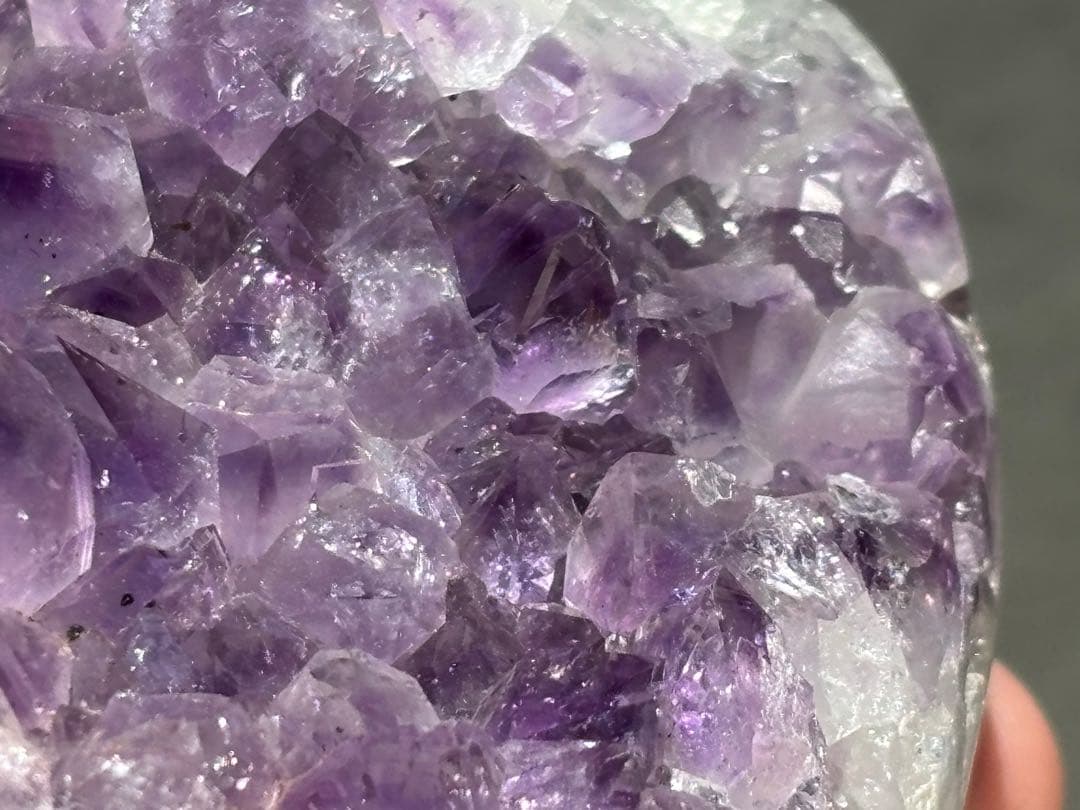 《ブラジル産×アメジストクラスター＊カービング×原石ハート》