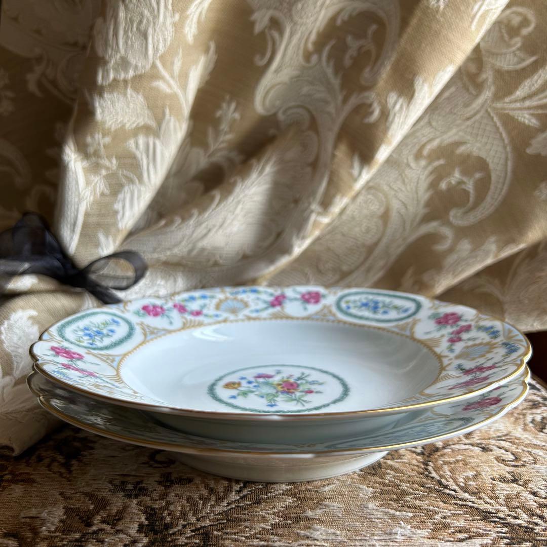 新品 フランス製 Bernardaud vigny❁ fleur リムディッシュ - メルカリ