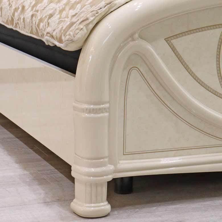 サルタレッリ フローレンス シングルベッドフレーム アイボリー