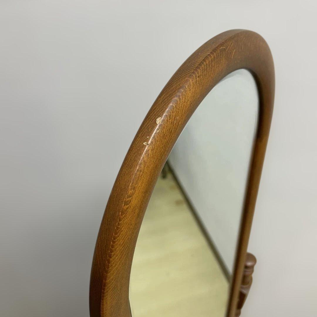 Karimoku　カリモク家具　姿見鏡　スタンドミラー　アンティーク調