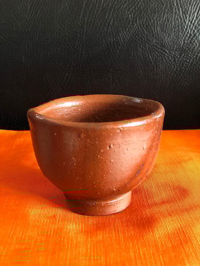 備前焼 藤原啓作 ぐい呑 酒器 杯 酒杯 共箱共布付き - メルカリ